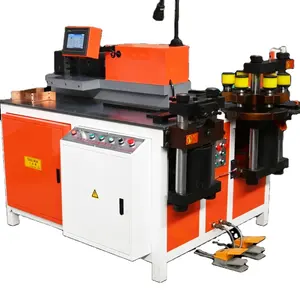 Hot selling hydraulic CNC busbar bending, cutting and punching machine, three in one processing busbar machine