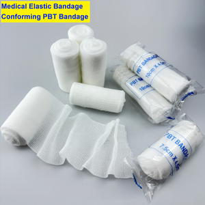 ผ้าพันแผล PBT สำหรับการแพทย์ ผ้าก๊อซยืดหยุ่น สำหรับปฐมพยาบาลฉุกเฉิน ผ้าพันแผลแบบนุ่มสบาย ผ้าพันแผล PBT แบบกระชับ - Product Image 2