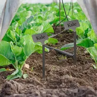 10 pièces étiquettes de plantes en métal marqueurs d'étiquettes de jardin réutilisables plantation marqueurs de jardinage pour plantes légumes herbe semis fleurs