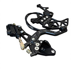 Kit de Soporte de Freno de Disco Trasero de Doble Caliper AXZ Modificado de Aleación Ligera de Aluminio con Acabado de Óxido Anódico para Caliper de Freno de <span class=keywords><strong>Pie</strong></span> - Product Image 4
