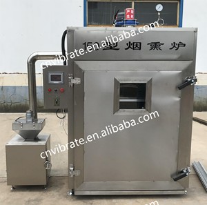 เครื่องรมควันอุตสาหกรรม VBJX สำหรับเนื้อวัวและเนื้อบริสเก็ต พร้อมระบบหมุนย่างและรมควันเย็น สำหรับทำไส้กรอก <span class=keywords><strong>แซลมอน</strong></span> และชีส - Product Image 3