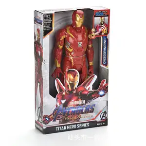 Commercio all'ingrosso di alta qualità da 12 pollici Marvel Figure SpiderMan IronMan CaptainAmerica Thor Action Figure modello giocattolo regalo per bambino