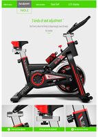 Vélo de spinning magnétique commercial de haute qualité pour salle de sport