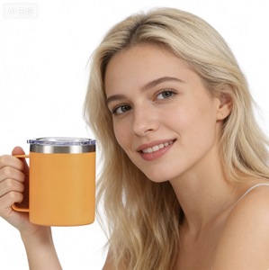 แก้วกาแฟสแตนเลสเก็บความร้อน ขนาด 350 มล. 12 ออนซ์ แบบคลาสสิก ทนทาน พร้อมหูจับด้านข้าง เหมาะสำหรับเป็นของขวัญสำหรับครูในสถาบันการศึกษาส่วนตัว - Product Image 5