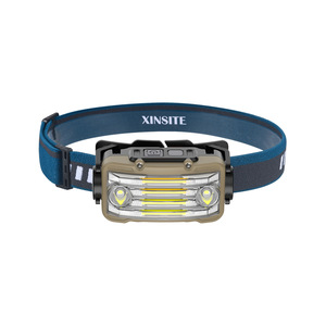 Lampe frontale LED rechargeable XINSITE 2000 mAh, étanche, avec bande réglable, pour activités de plein air, cyclisme et course à pied - Product Image 1