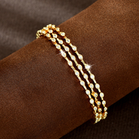 Hoge kwaliteit drielaagse sierlijke kristallen CZ-armband voor dames, casual aankleden, Valentijnscadeau, sieraden, feestevenement B165