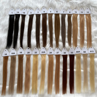 Nuancier populaire de couleurs de cheveux naturels : Brun, Blanc, Blond Platine 613, Ombré Balayage – Échantillons de couleurs personnalisées pour extensions capillaires
