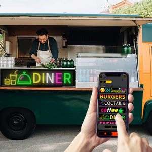 หน้าจอแสดงผล LED ลายตาปีศาจสำหรับกระจกรถยนต์ พร้อมภาพเคลื่อนไหว สติ๊กเกอร์ติดรถยนต์ แผงไฟ LED แบบนุ่ม สำหรับรถยนต์ ขนาด 30.71*7.87 นิ้ว - Product Image 5