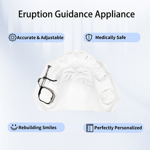 <span class=keywords><strong>Appareil</strong></span> orthodontique <span class=keywords><strong>dentaire</strong></span> <span class=keywords><strong>amovible</strong></span> pour l'orientation de l'éruption, entraîneur de traitement précoce pour enfants, personnalisation des <span class=keywords><strong>dents</strong></span>, Classe II - Product Image 1