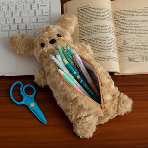 Estuche de Lápices de Felpa con Diseño de Perro de Peluche Estilo Coreano ZGBROTHERS, Organizador de Escritorio de Animales Adorables y Divertidos - Product Image 4