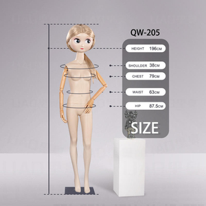 Nouveau <span class=keywords><strong>Mannequin</strong></span> <span class=keywords><strong>Poupée</strong></span> Fille 2026 avec <span class=keywords><strong>Grande</strong></span> Tête et Grands Yeux, Modèle de Simulation, Accessoire de Présentation pour Vêtements de Filles, Présentoir de Mode - Product Image 4