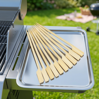 Brochettes de barbecue en bambou 100 % biodégradables de 25 cm – Styles longs Teppo et Paddle pour fruits et grillades