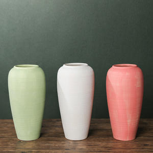 Vase à fleurs en céramique Art Déco, style <span class=keywords><strong>pot</strong></span> <span class=keywords><strong>de</strong></span> Fujian, vase <span class=keywords><strong>de</strong></span> table ou <span class=keywords><strong>de</strong></span> sol, <span class=keywords><strong>pot</strong></span> hydroponique pour lys - Product Image 2