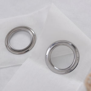 Rideaux de fenêtre à broderie blanche populaires Rideau transparent en tulle à oeillet translucide pour le salon - Product Image 4