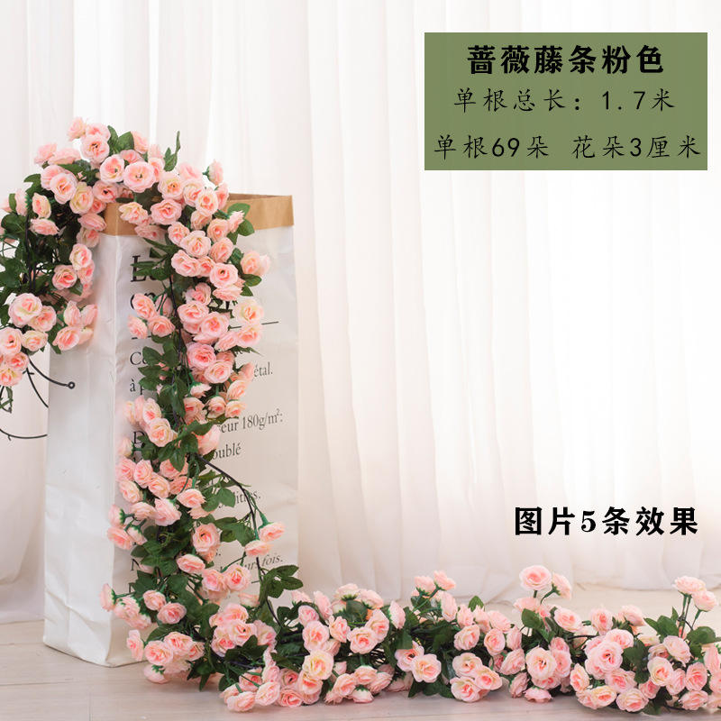 กุหลาบสีชมพู 69 ดอก, 1.7 เมตร