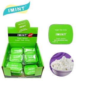 Bonbons à la menthe citronnée pour une haleine fraîche, marque I'MINT, boîte <span class=keywords><strong>en</strong></span> métal <span class=keywords><strong>de</strong></span> <span class=keywords><strong>16g</strong></span>, bonbons pressés au <span class=keywords><strong>sucre</strong></span> - Product Image 1
