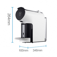 Machine à café à capsules Xiaomi Scishare S1102 pour la maison et les bureaux, distributeur d'eau chaude instantanée pour expresso