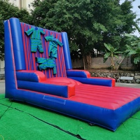 Mur d'escalade gonflable pour jeux sportifs en plein air, taille commerciale, château, combinaisons de sumo, mur collant pour enfants