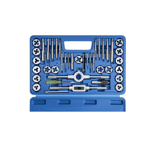 40pcs Metric Tap e <span class=keywords><strong>Die</strong></span> Set Metric <span class=keywords><strong>Standard</strong></span> Threading <span class=keywords><strong>Tool</strong></span> Kit para cortar roscas externas e internas Wrench - Product Image 1