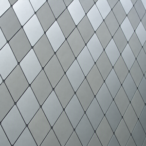 Cortina de Pared con Patrón de Rombo de Superficie Plana y Larga Duración, Bajo Mantenimiento, para Actualización de Fachadas Comerciales Grandes - Product Image 1