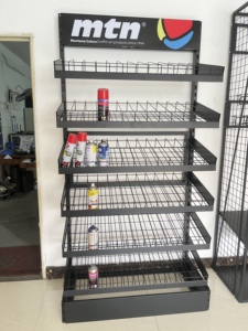 Estante de exhibición de lata de aerosol ecológico personalizable Solución de almacenamiento organizado para talleres de pintura/ferreterías Aumenta la empresa - Product Image 3