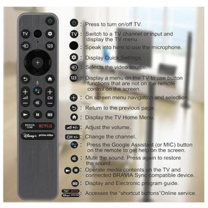 Nouvelle télécommande RMF-TX900U BT Voice <span class=keywords><strong>TV</strong></span> fonctionne pour <span class=keywords><strong>Sony</strong></span> 4K <span class=keywords><strong>8K</strong></span> Ultra HD Smart <span class=keywords><strong>TV</strong></span> avec 4 boutons de raccourci - Product Image 6