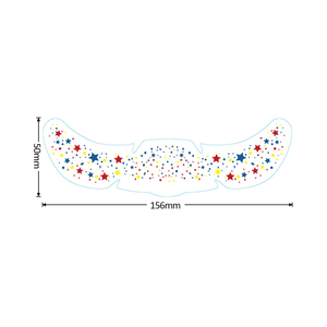 Adesivi Impermeabili con Glitter Scintillanti per il Viso, Tatuaggi Temporanei a Forma di Stella e Cuore, Trucco per Carnevale, Lentiggini <span class=keywords><strong>Arcobaleno</strong></span> - Product Image 2