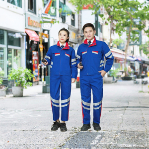 Conjunto de Ropa de Trabajo de Alta Visibilidad Unisex, Uniforme de Seguridad Reflectante, Ropa de Trabajo Industrial de Algodón para la Construcción - Product Image 3