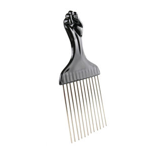 Kit de brosses à cheveux pour hommes 3 pièces avec logo personnalisé, comprenant une éponge pour boucler et tordre les cheveux, un peigne <span class=keywords><strong>afro</strong></span> et un peigne à <span class=keywords><strong>barbe</strong></span>, avec manche en plastique - Product Image 4