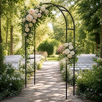 Arche de jardin pour plantes grimpantes, support décoratif pour fleurs et vignes, étagère de jardin, support de pot de fleurs, arche de mariage