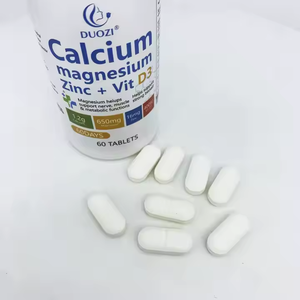 OEM DUOZIカルシウムマグネシウム亜鉛ビタミンD3タブレット骨強度ヘルスケアチュアブルタブレット - Product Image 5