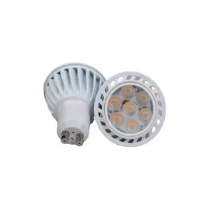 Lampadina di alluminio GU10 del riflettore 3W 5W 6W 7W 220-240V GU10 del lume del CE ROHS del campione libero del campione, LED-GU10