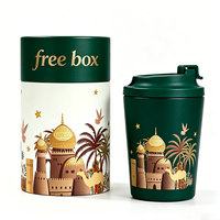 Mug à café de 12 oz avec couvercle, Mug rouge Half Million Tiger de 350 ml, logo personnalisé, impression intégrale, mug à café de voyage