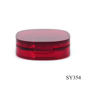 Contenedor <span class=keywords><strong>de</strong></span> sombra <span class=keywords><strong>de</strong></span> ojos <span class=keywords><strong>de</strong></span> plástico rojo ovalado <span class=keywords><strong>de</strong></span> producción al por mayor, embalaje cosmético, estuche <span class=keywords><strong>de</strong></span> sombra <span class=keywords><strong>de</strong></span> ojos pequeño portátil - Product Image 3