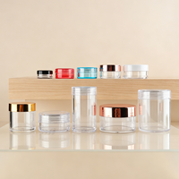 En stock, pots en plastique transparent portables, contenants pour poudre de maquillage en vrac, 2g, 5g, 10g, pour paillettes pour ongles