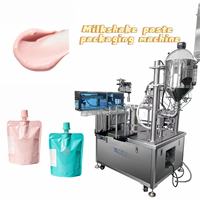 Remplisseuse et capsuleuse automatique à double tête pour sachets souples, pour liquides, pâtes, substituts de repas, boissons, jus, boissons lactées et crèmes
