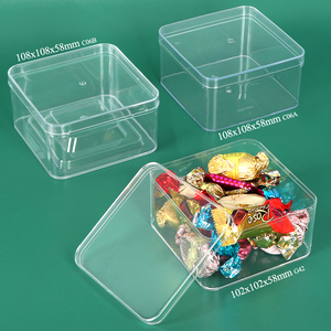 SUNSHING Custom Acrylic <b>Dessert</b> <b>Box</b> Transparent Square Cookie <b>Box</b> Cake Display Cases Pineapple Tarts Food Packaging Container - Product Image 2