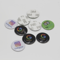 SUNLANRFID Fábrica personalizada Mini RFID Chip Tag Token 30mm Epoxy NFC Etiqueta de comunicación para tarjetas de control de acceso 125kHz Redes sociales