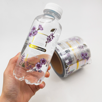 Échantillon Gratuit Étiquettes Adhésives Imprimées sur Mesure en Vinyle Imperméable Transparentes pour Bouteilles de Boissons