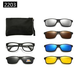 Conjunto <span class=keywords><strong>de</strong></span> <span class=keywords><strong>lentes</strong></span> TR90 con cinco piezas, gafas <span class=keywords><strong>de</strong></span> sol polarizadas para hombre y mujer, gafas <span class=keywords><strong>de</strong></span> sol <span class=keywords><strong>de</strong></span> conducción modernas con bolsa para gafas - Product Image 3