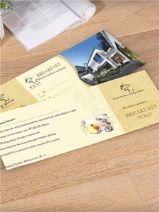 Cartes-cadeaux personnalisées pour restaurants et hôtels, bons de réduction multi-formats et tickets petit-déjeuner pour la promotion des services de restauration - Product Image 2