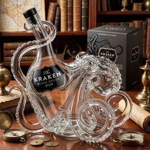 Bottiglia Creativa a Forma di Polpo in Vetro Borosilicato per Vino e Whisky, Design Colorato Commemorativo, Regalo Aziendale, Esposizione per Bar e Vendita all'Ingrosso - Product Image 4