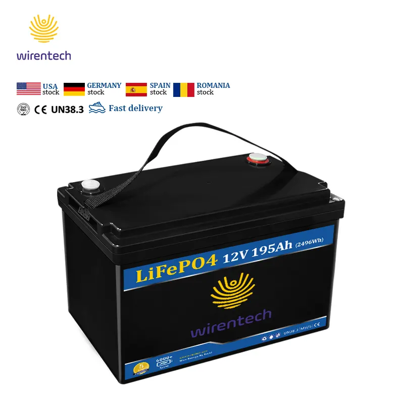 Long Warranty 12V Lithium Ion Battery 12.8V 100Ah 190Ah UL1973 Certified High Quality Starting Battery