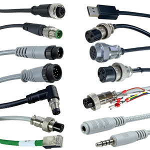 Cabo de Conexão Blindado M12, Conector Macho M12 para Barramento, Conexão Rápida Sem Ferramentas, Cabo de Conexão M12 Tipo M8A, Cabo à Prova d'Água IP67 - Product Image 1