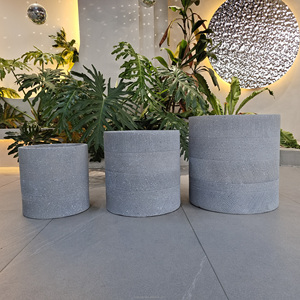 Fioriere <span class=keywords><strong>da</strong></span> <span class=keywords><strong>Esterno</strong></span>/Interno Moderne, Leggere, Durevoli ed Ecologiche, con Drenaggio, Verniciate, 80L per Piantumazione - Product Image 5