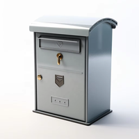 TZR Boîte aux lettres personnalisée en métal pour usage extérieur avec serrure | Boîte aux lettres en acier galvanisé antirouille étanche bureau/communauté/maison