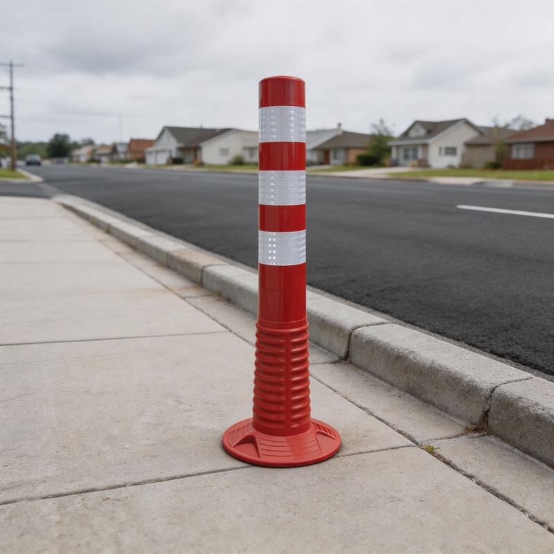 Flexible Driveway Bollard Plastic Parking Lot