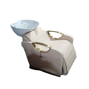 Moderna y Sencilla Estación de Lavado de <span class=keywords><strong>Cabello</strong></span> Reclinable <span class=keywords><strong>para</strong></span> Peluquería y Salón de Belleza, <span class=keywords><strong>Silla</strong></span> de Champú con Lavabo de Cerámica - Product Image 2