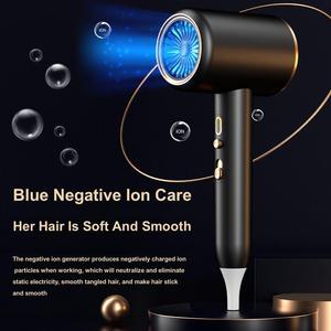 Sèche-cheveux électrique à séchage rapide 2400W, sèche-cheveux de salon chaud et froid avec ions négatifs bleus, soin des cheveux - Product Image 5