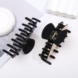 Pinzas para el Cabello Elegantes en Blanco y Negro, de Acetato Ecológico, con Impresión de Logotipo Personalizado, Accesorios para el Cabello Modernos para <span class=keywords><strong>Mujer</strong></span>, Perfectas - Product Image 6
